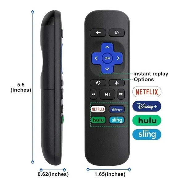 Universal Remote Control for Roku 1234 Express Premiere Box Player Not Stick/TV - Picture 5 of 10